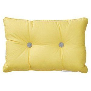 Lacoste 12 x 18 in Button Pillows Lemon Drop